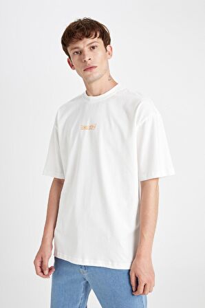 DeFacto Dragon Ball Oversize Geniş Kalıp Bisiklet Yaka Kısa Kollu Tişört C6527AX24AUER105