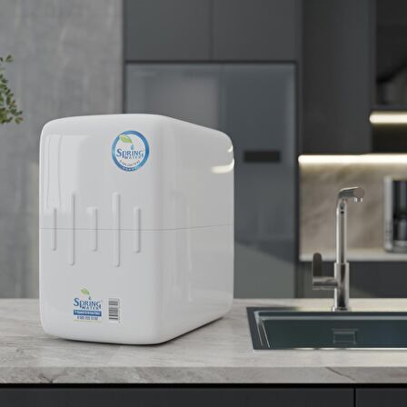Spring Water 11 Aşamalı Ters Ozmoz NSF Sertifikalı Alkali Su Arıtma Cihazı - 8 Litre Tanklı