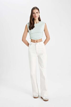DeFacto Slim Fit Bisiklet Yaka Kolsuz Tişört A9420AX24SPGN1114