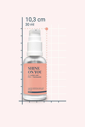 SHINE ON YOU - Azelaik Asit Hassas Ciltler İçin Akne ve Leke Karşıtı Bariyer Koruyucu Krem 30ml