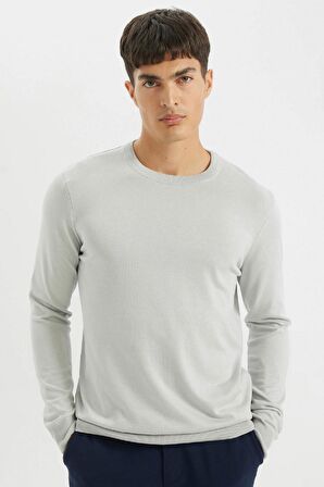 DeFacto Regular Fit Bisiklet Yaka Kazak A5268AX24AUGR192