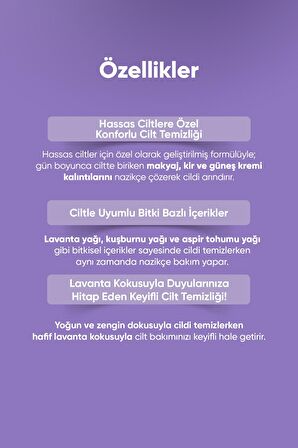 Lavanta İçeren Hassas Ciltlere Uygun Makyaj Temizleme Yağı A'PIEU Lavender Cleansing Oil Sensitive