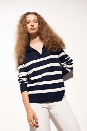 DeFacto Regular Fit Polo Yaka Basic Kazak A1249AX24WNNV131