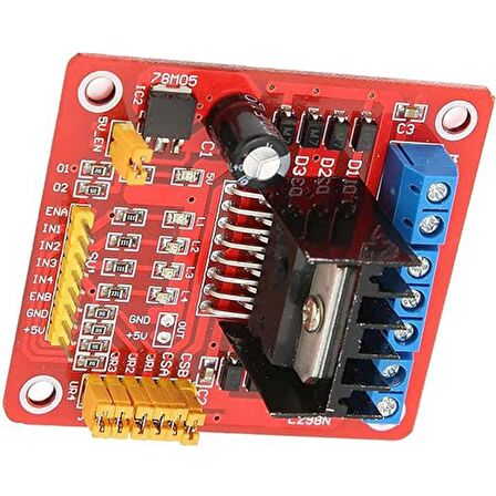 L298N Çift H Köprülü DC Step Motor Sürücü Kartı