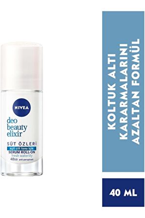 Nivea Beauty Elixir Fresh Waterlily Kadin Roll On Deodorant, 40 Ml