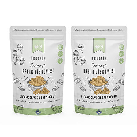 OG Natural 2'li Organik Bebek Bisküvisi 2x300 gr 6 Ay