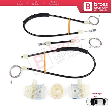 VW Jetta MK6 A6 IV 2010-2018 5C6 5C6837462 İçin Elektrikli Ön Sağ Cam Kriko Tamir Seti