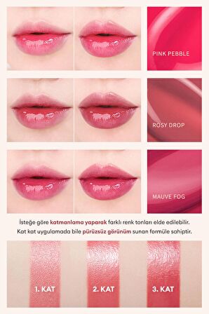 Uzun Süre Kalıcı, Nemli Bitiş Sunan Parlak Tint Dare Tint Dewy Drop (Rosy Drop)