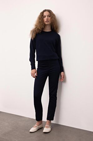 DeFacto Regular Fit Bisiklet Yaka Basic Kazak I6913AZ24WNNV131