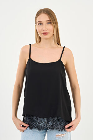 ALEXANDERGARDI UÇU DANTELLİ ASKILI BLUZ (ARTNR5473)