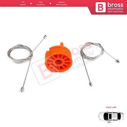 Peugeot 207 WA WC WK SW 2006–2015 5-Kapı 9221W9 İçin Elektrikli Ön Sol Cam Kriko Tamir Seti