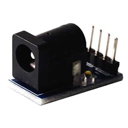 DC-005 5.5 x 2.1 mm Siyah DC Güç Adaptörü Jak Soketi Modülü