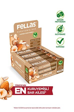 Karışık Kuruyemişli Kuruyemiş Bar 30 gr X 12 Adet