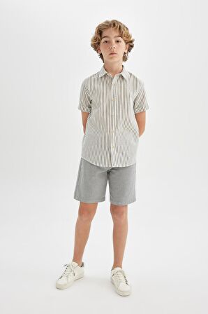 DeFacto Erkek Çocuk Basic Düz Şort C2615A824SMGR436