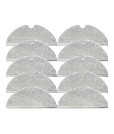 Xiaomi 1c Vacuum Mop (STYTJ01ZHM) Uyumlu Yüksek Kaliteli 10 Adet Mop-Tam Yüzey Mikrofiber ve Kalın