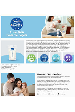 Wee Baby Anne Sütü Saklama Poşeti 20'li