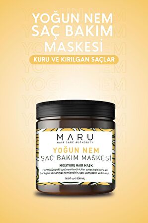 Maru Kuru Ve Yıpranmış Saçlar Için Keratin & Biotin Onarıcı Saç Maskesi 500 ml