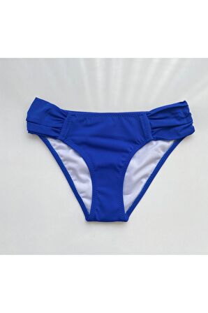 Mavi Kalın Kenarlı DAR KALIP Bikini Altı