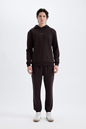 DeFacto Regular Fit Kapüşonlu Baskılı Sweatshirt C6131AX24AUBN337