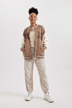 DeFactoFit  Standart Fit Sporcu Uzun Boy Pantolon Cepli Esnek Bantlı Paça A9548AX23WNGR435