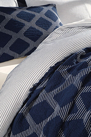 Özdilek Gelin Seti Bohem Effect Lacivert