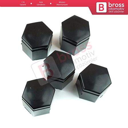 Opel Astra G H Corsa C D E Meriva A B Vectra C Zafira A 1008209 İçin 5 Adet Siyah Bijon Kapağı 26 mm