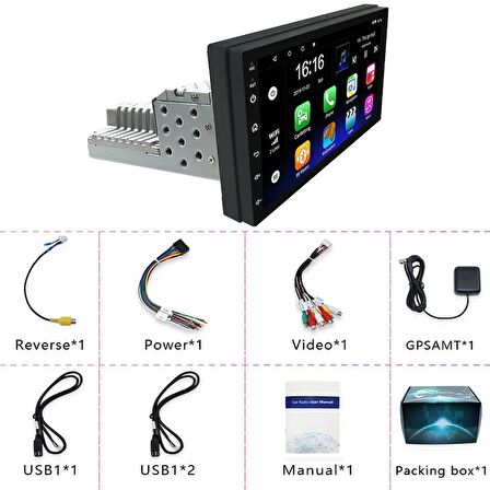 1din 7inc Wince Sistem Tofaş V.s.uygun Ince Arka Kasa Uyumlu