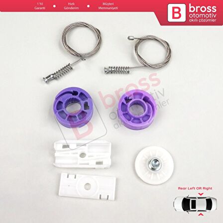 Bentley Continental MK1 GT GTC 3W 393 394 2003-2011 İçin Elektrikli Arka Cam Kriko Tamir Seti