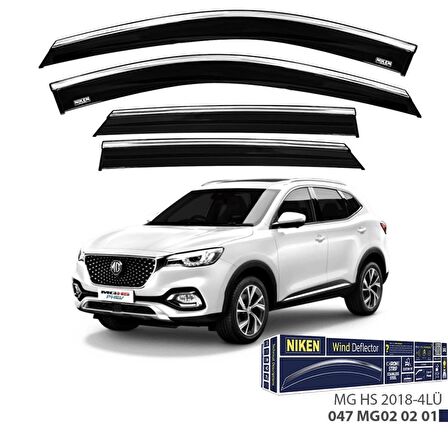 MG Hs Niken Kromlu Cam Rüzgarlığı 4lü Set 2018 ve Üstü