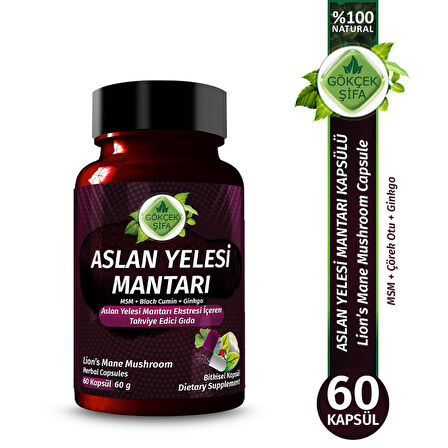 Aslan Yelesi Kapsül (LİON'S MANE MUSHROOMS CAPSULE)
