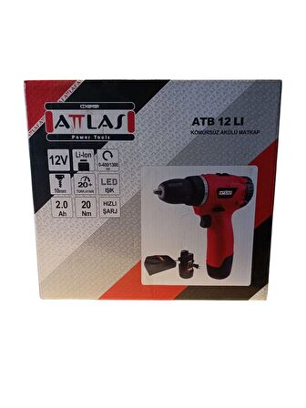 Attlas Akülü Matkap Çift Akülü Eco V 12-2 LI Lı-ıon