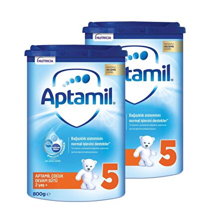 Aptamil 5 Çocuk Devam Sütü 2 Yaş+ Akıllı Kutu 800 g x 2 Adet