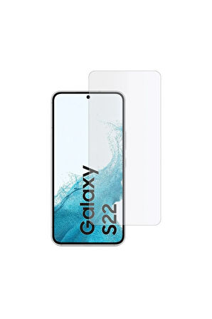 Samsung Galaxy S22 Uyumlu Tam Uyumlu Temperli Cam Ekran Koruyucu Kırılmaz Cam