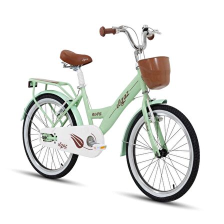 Tommybike Latte  Sepetli, Elcikli 20 Jant Çocuk Bisikleti, 6-9 Yaş Çocuk Bisikleti Yeşil