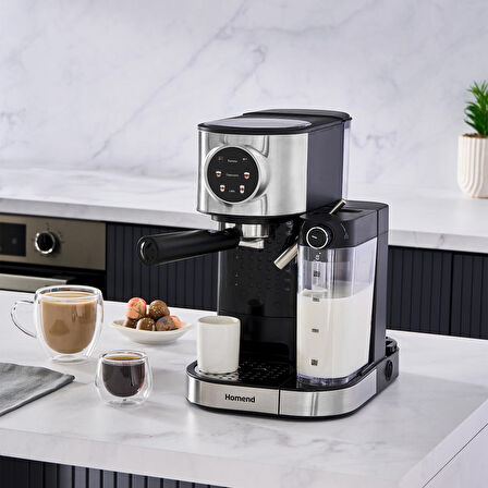 Homend Coffebreak 5015H Süt Köpürtücülü Otomatik Espresso Makinesi