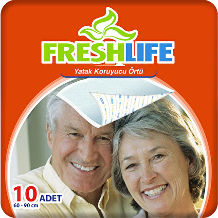 Freshlife Yatak Koruyucu Örtü 60x90 cm 10 (10 Adet)