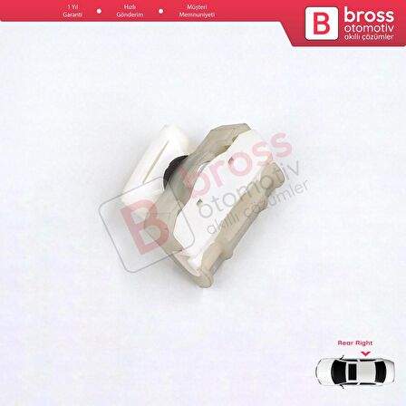 Mercedes S320 W220 1998-2005 İçin Ön Sağ Kapı Cam Kriko Klipsi