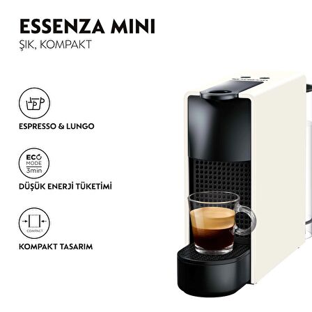 Nespresso Essenza Mini C30 White Kahve Makinesi