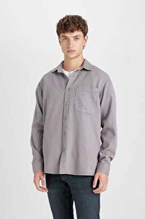 Regular Fit Pamuklu Uzun Kollu Gömlek