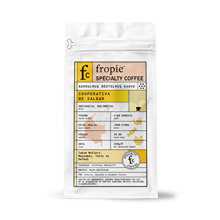 Fropie Orta İçim Öğütülmüş Colombia Filtre Kahve 250 gr