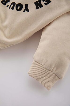 DeFacto Erkek Bebek Bisiklet Yaka Kaplan Baskılı Sweatshirt C0635A524SPER42