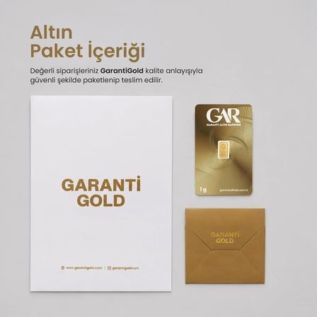 GarantiGold 1 Gr Külçe Altın