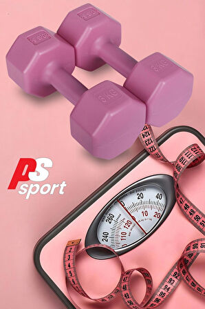 PSSPOR 3 Set Pembe Renk Dambıl Seti ( 2 Adet 1KG - 2 Adet 2KG - 2 Adet 3KG Gönderim Yapılmaktadır)