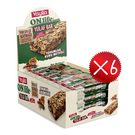Yayla Onlife Tohumlu ve Kuru Meyveli Yulaf Bar 35 g x120