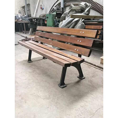 Bahçe Bankı Döküm Ayaklı Bank Ahşap Bahçe Bankı Park Oturma Bankları