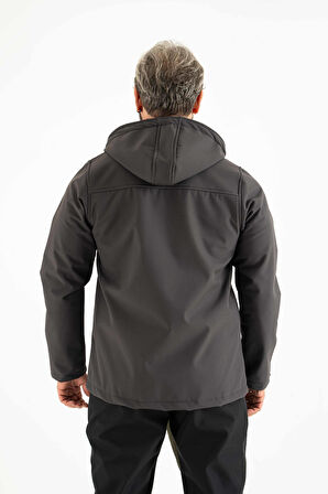 Longberg Erkek Kapüşonlu Softshell Mont