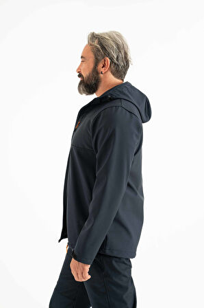 Longberg Erkek Kapüşonlu Softshell Mont