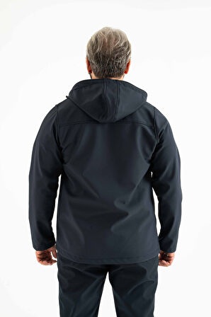 Longberg Erkek Kapüşonlu Softshell Mont