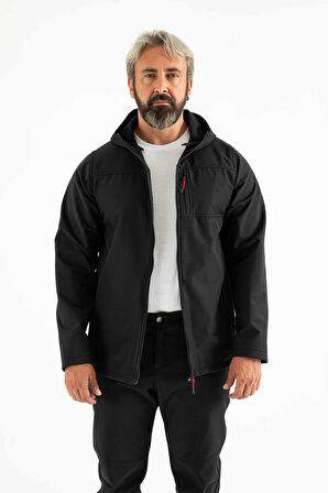 Longberg Erkek Kapüşonlu Softshell Mont