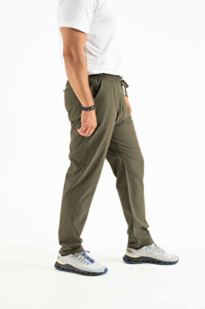Longberg Erkek Beli Lastikli Bağcıklı Mevsimlik Jogger Spor Pantolon